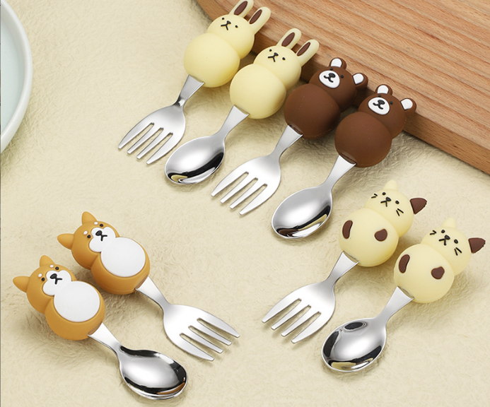 children's cutlery fork and spoon sets